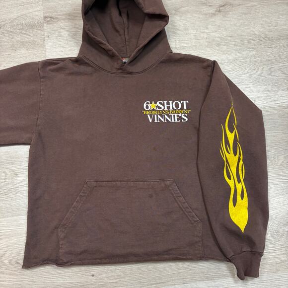 Six Shot 6Shot Vinnie's Flame Sleeve Hoodie Men's Small Swae Lee - Picture 3 of 11